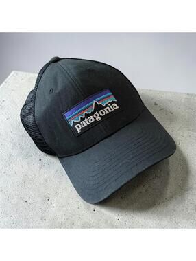 Patagonia Black Mesh Trucker Hat One Size